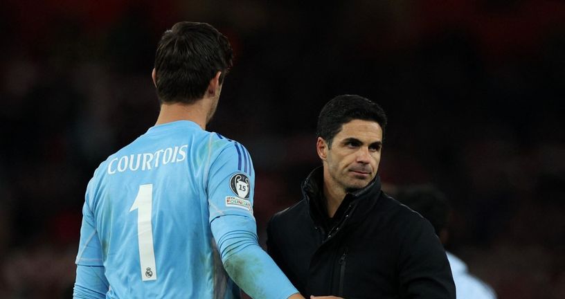 Thibaut Courtois i Mikel Arteta