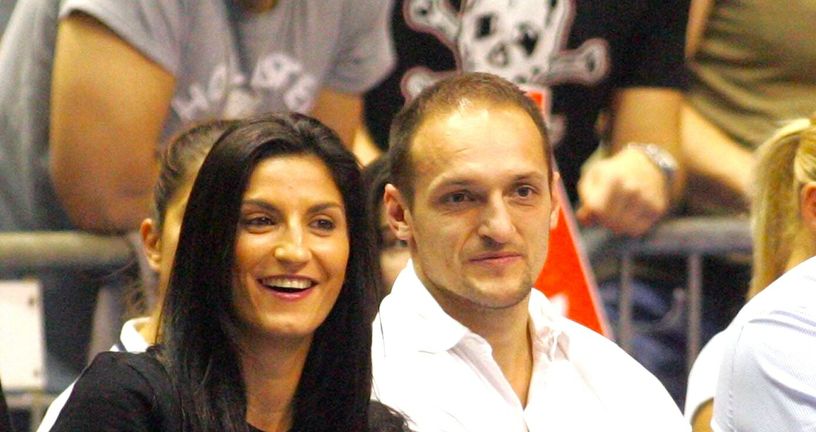 Igor Rakočević sa suprugom 2013. godine