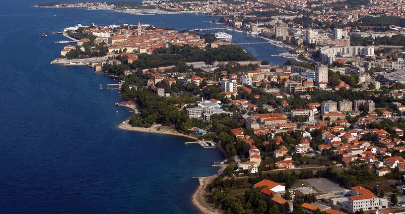 Zadar, pogled odozgo