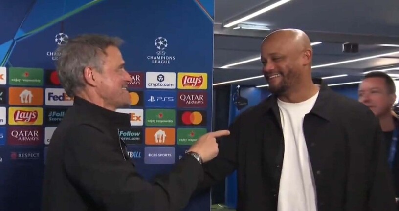 Luis Enrique i Vincent Kompany