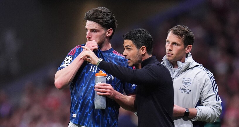 Mikel Arteta i Declan Rice