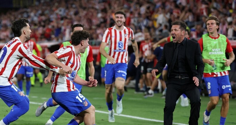 Diego Simeone i igrači Atletico Madrida