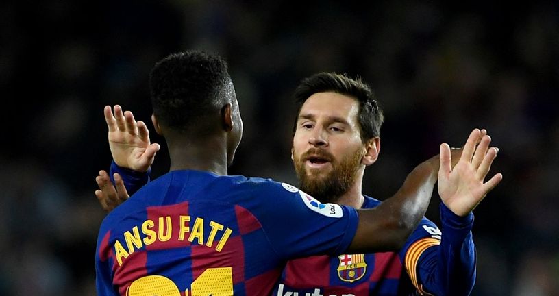 Ansu Fati i Lionel Messi