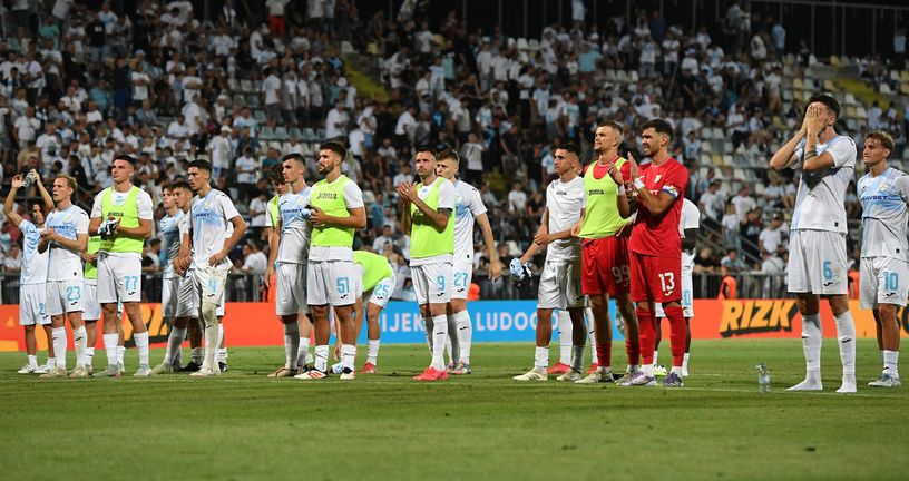 Momčad Rijeke nakon poraza od Shelbournea