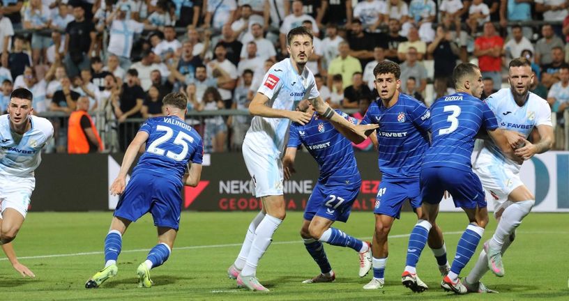 Detalj s utakmice Rijeka-Dinamo