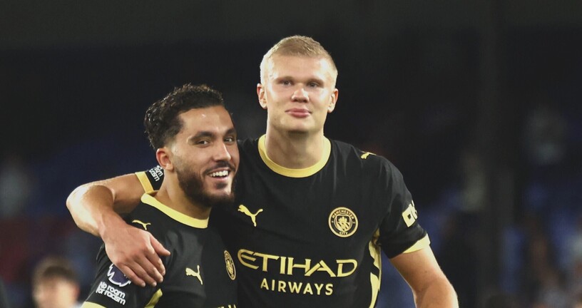 Rayan Cherki i Erling Haaland