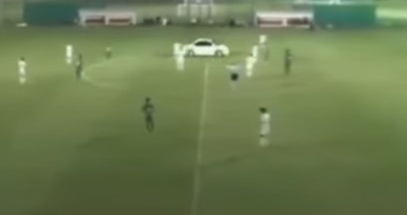 Automobil juri po travnjaku (Screenshot)