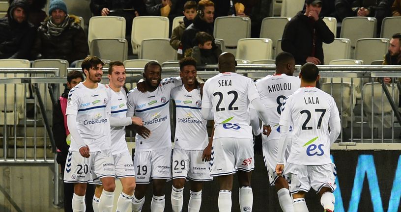 Slavlje igrača Strasbourga (Foto: AFP)