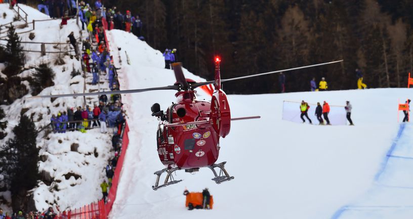 Utrku je obilježio težak pad Švicarca Marca Gisina (Foto: AFP)