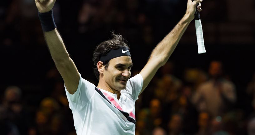 Roger Federer slavi naslov (Foto: AFP)