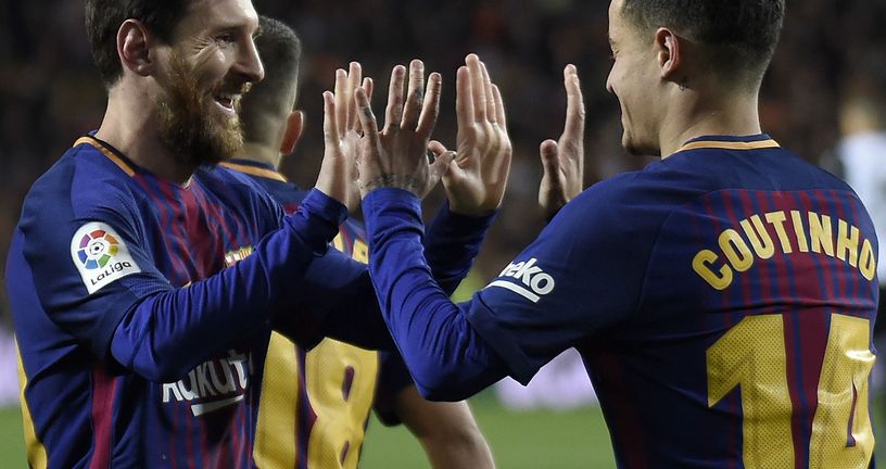 Lionel Messi i Philippe Coutinho (Foto: AFP)
