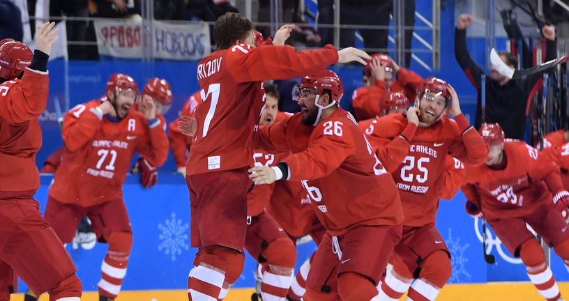 Rusi slave pobjedu na Olimpijskim igrama u Pjongčangu (Foto: AFP)