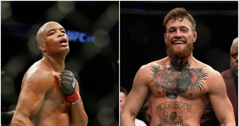 Silva vs McGregor (Foto: AFP)