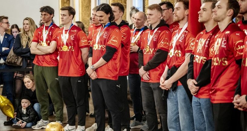 Danski rukometaši u Gradskoj vijećnici