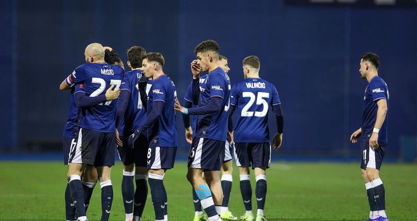 Igrači Dinama slave gol