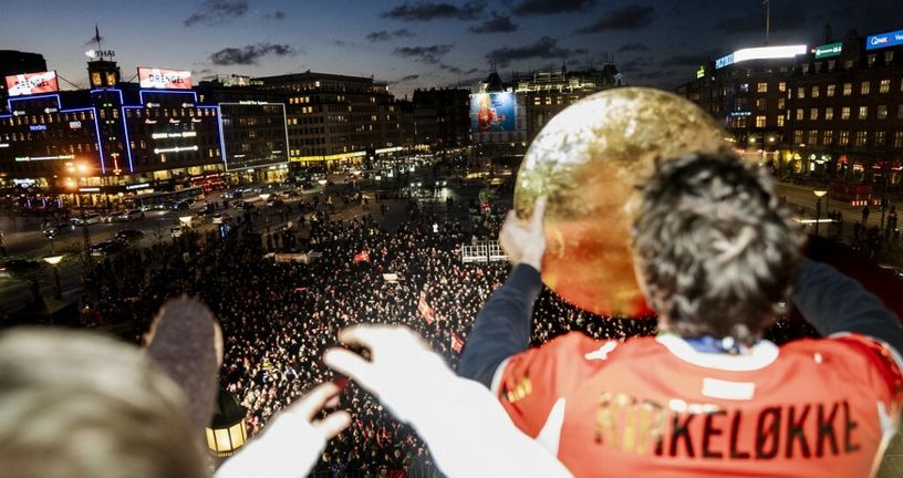 Doček danskih rukometaša