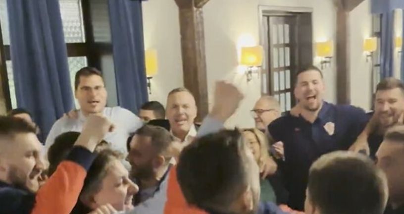 Slavlje hrvatske futsalske reprezentacije