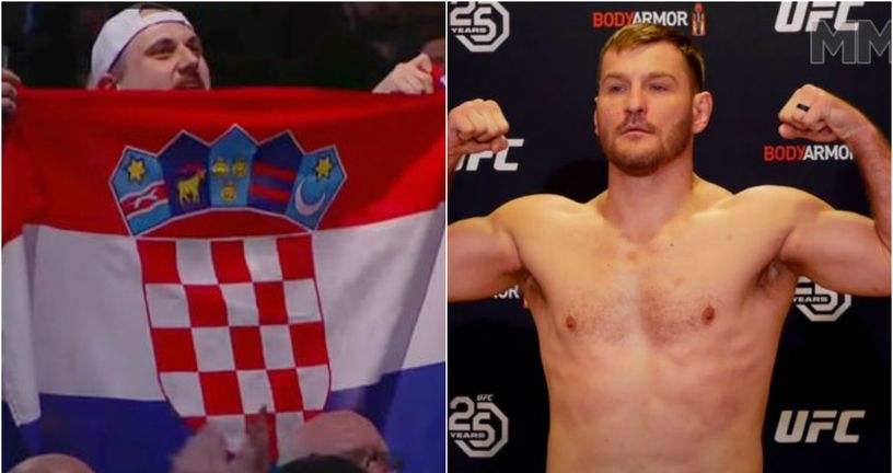 Hrvatske zastave na vaganju i podrška za Miočića (Screenshot)