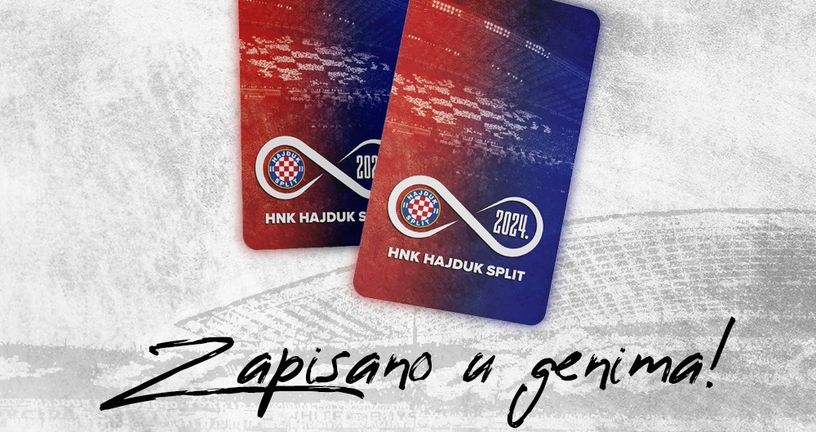 Hajdukova članska iskaznica za 2024. godinu