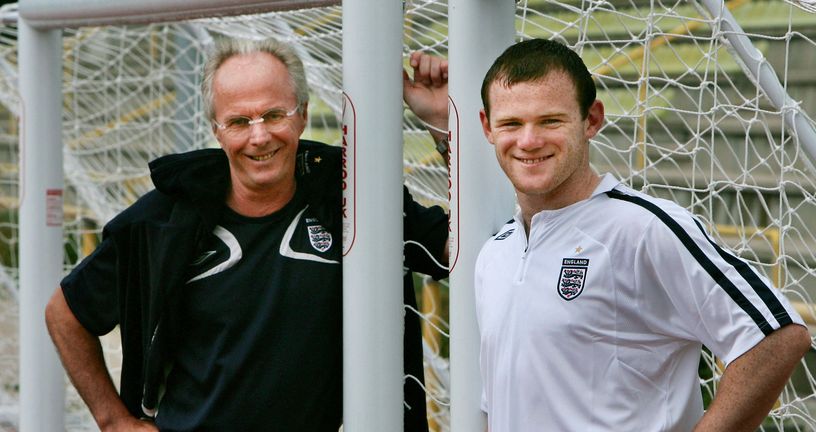 Sven-Göran Eriksson i Wayne Rooney 2006.