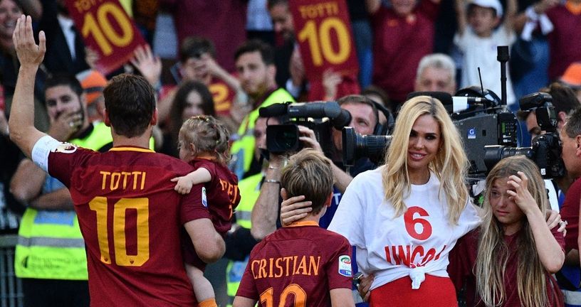 Francesco Totti sa svojom djecom i bivšom suprugom Ilary