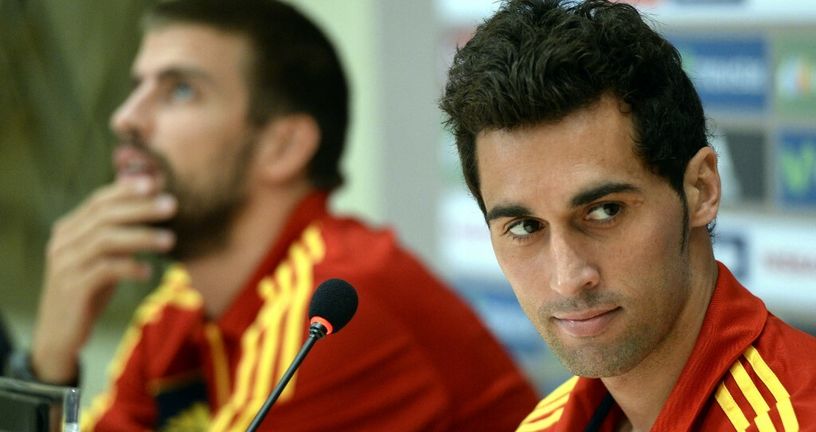 Gerard Pique i Alvaro Arbeloa u dresu španjolske reprezentacije