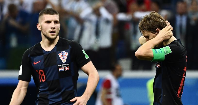 Ante Rebić i Luka Modrić (Foto: AFP)