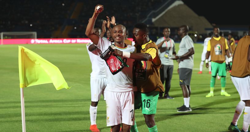 Slavlje reprezentativaca Gane (Foto: AFP)