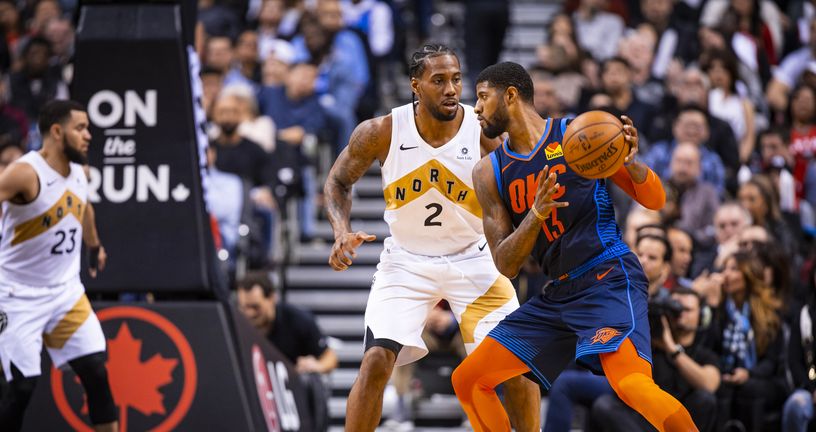 Kawhi Leonard i Paul George (Foto: AFP)