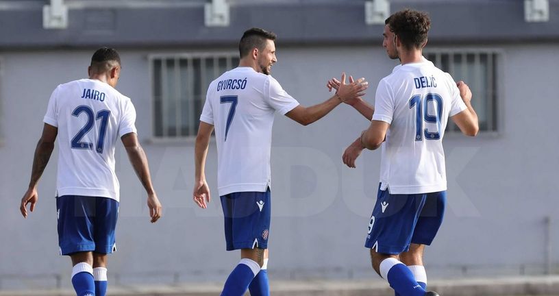 Slavlje igrača Hajduka (Foto: Robert Matić / hajduk.hr)