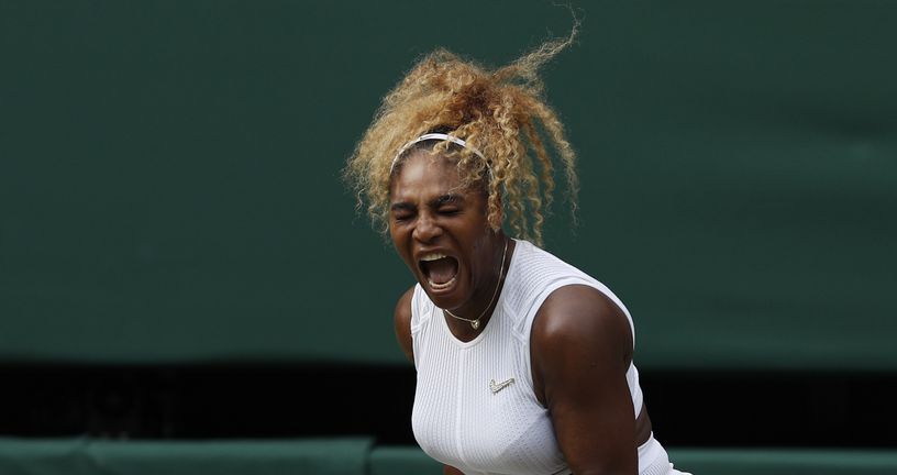 Serena Williams slavi osvajanje poena (Foto: AFP)