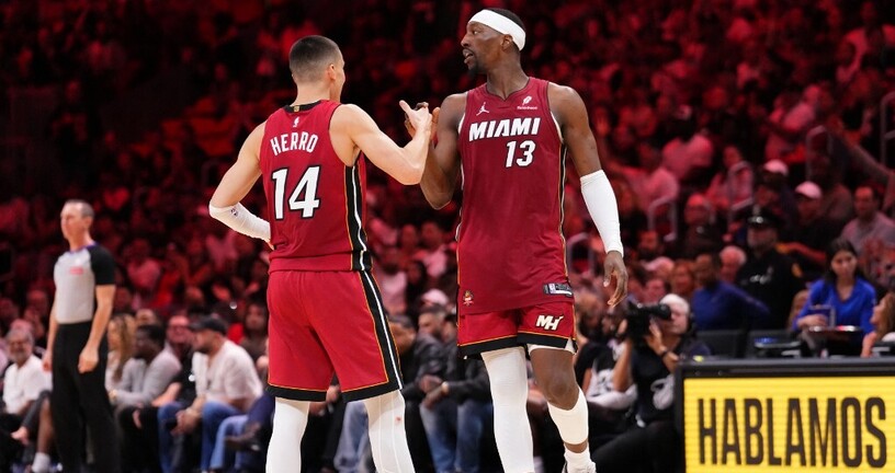 Tyler Herro i Bam Adebayo
