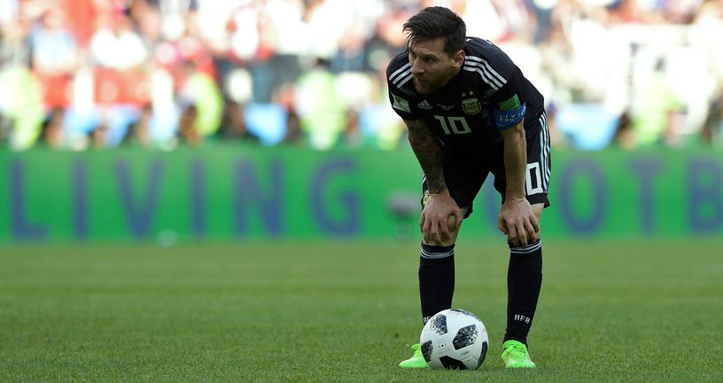 Lionel Messi u utakmici protiv Islanda (Foto: AFP)