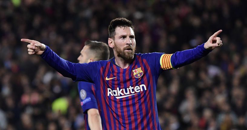 Messi slavi pogodak (Foto: AFP)
