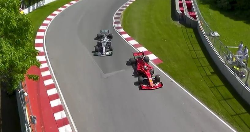 Vettelov povratak na stazu nakon izlijetanja u Kanadi (Screenshot: Facebook)