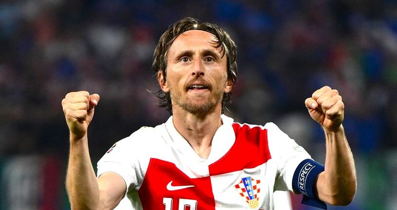 Luka Modrić slavi gol