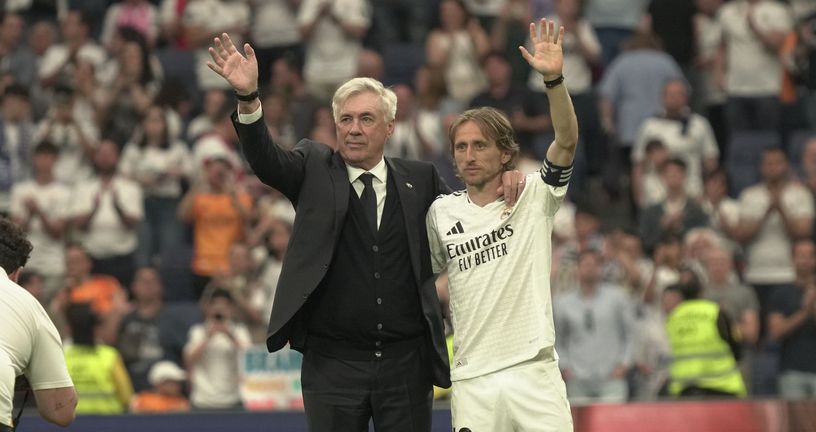 Carlo Ancelotti i Luka Modrić