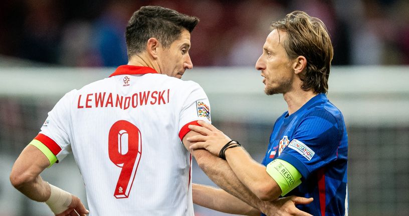 Robert Lewndowski i Luka Modrić
