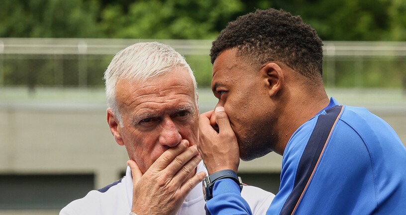 Didier Deschamps i Kylian Mbappe