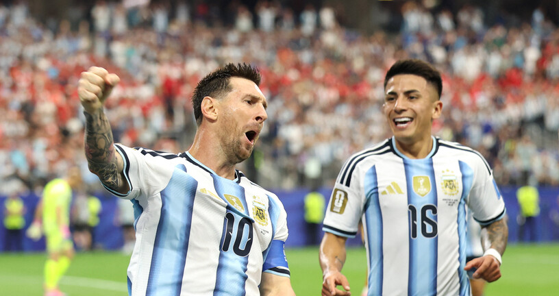 Lionel Messi i Thiago Almada