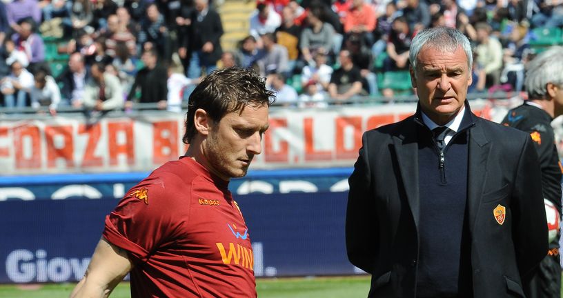 Francesco Totti i Claudio Ranieri (Foto: AFP)