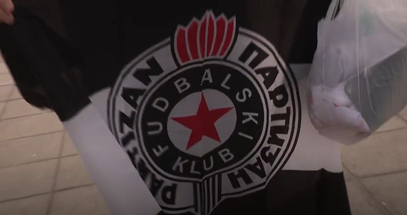 Navijač Partizana u Solunu