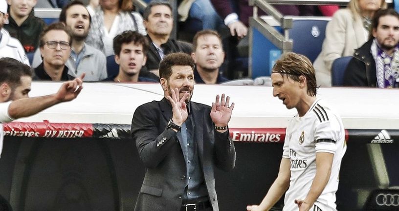 Diego Simeone i Luka Modrić