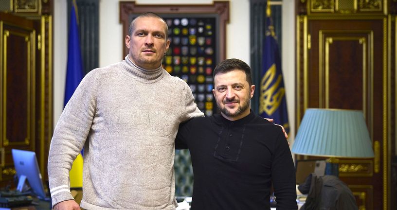 Oleksandr Usik i Volodimir Zelenski