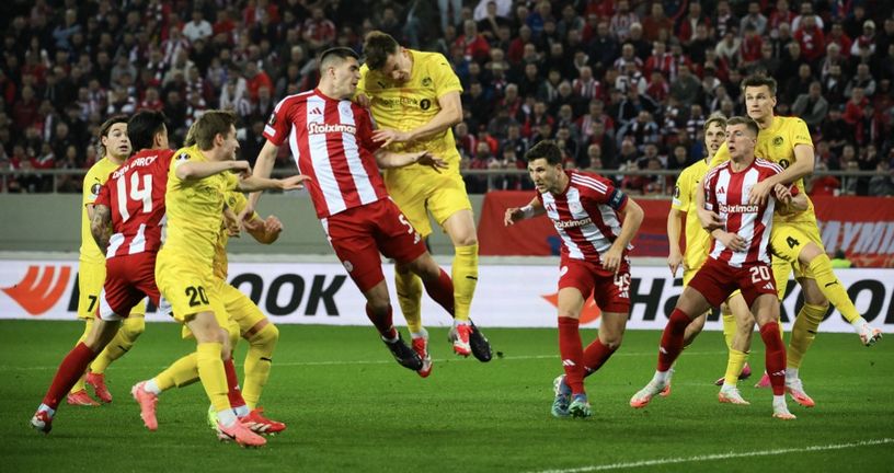 Detalj s utakmice Olympiacosa i Bodo/Glimta