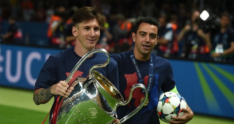 Leo Messi i Xavi
