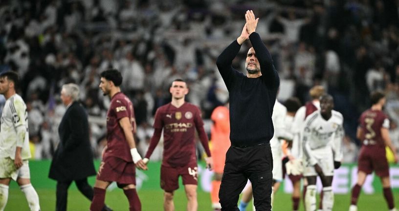 Pep Guardiola na Bernabeuu