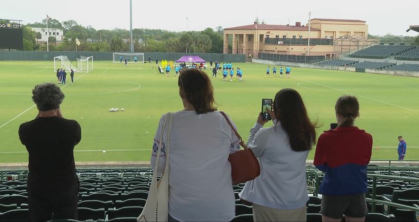 Navijači na treningu