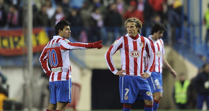 Sergio Aguero i Diego Forlan u dresu Atletica (Foto: AFP)