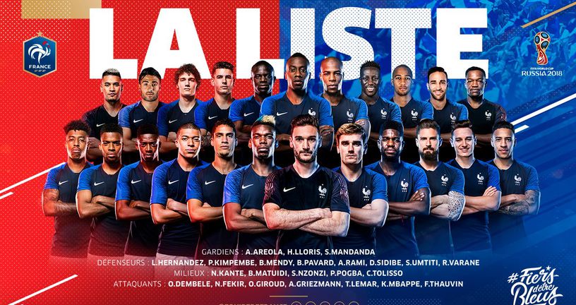 Francuska za SP 2018. (Foto: Twitter)